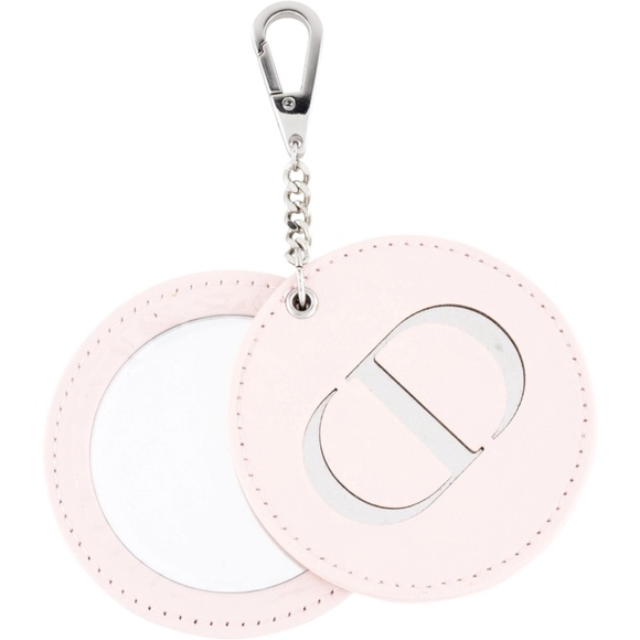 DIOR Beauty Pink & Silver Mirror Keychain Bag Charm BNIB - Picture 1 of 8